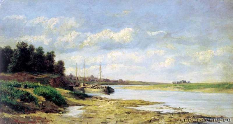 Барки на реке. 1868 - Barges on the River. 1868
27,5 х 50 смХолст, маслоРоссияТаганрог. Таганрогская картинная галерея
